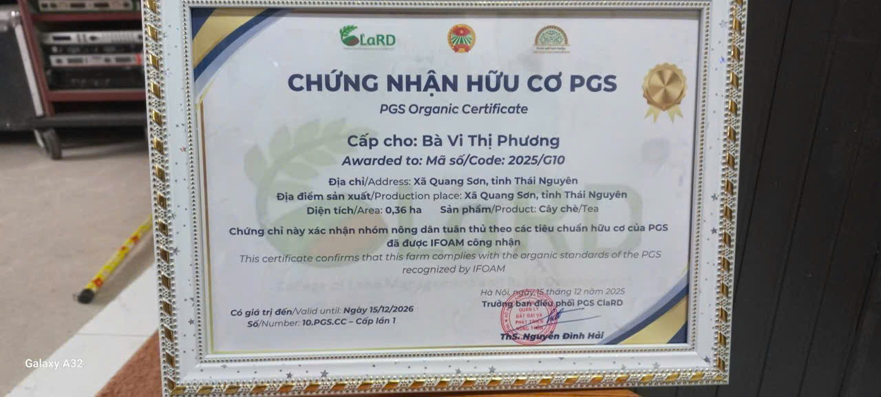 Chứng Nhận Hướng Hữu Cơ PGS CLaRD